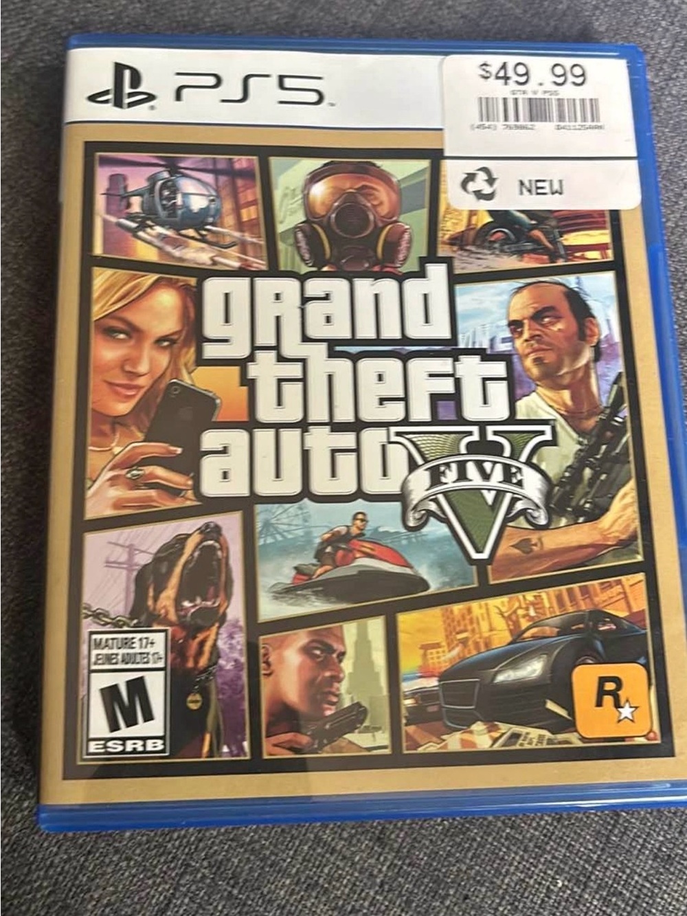 Sony PS5 Grand Theft Auto V (Blue Case)
